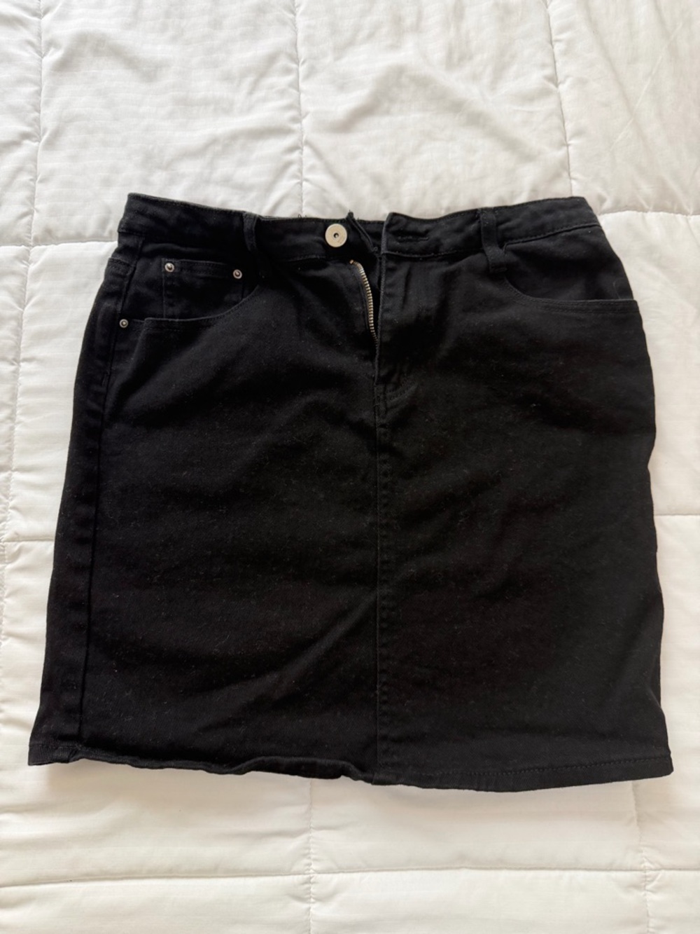 Classic Black Women's Denim Skirt
